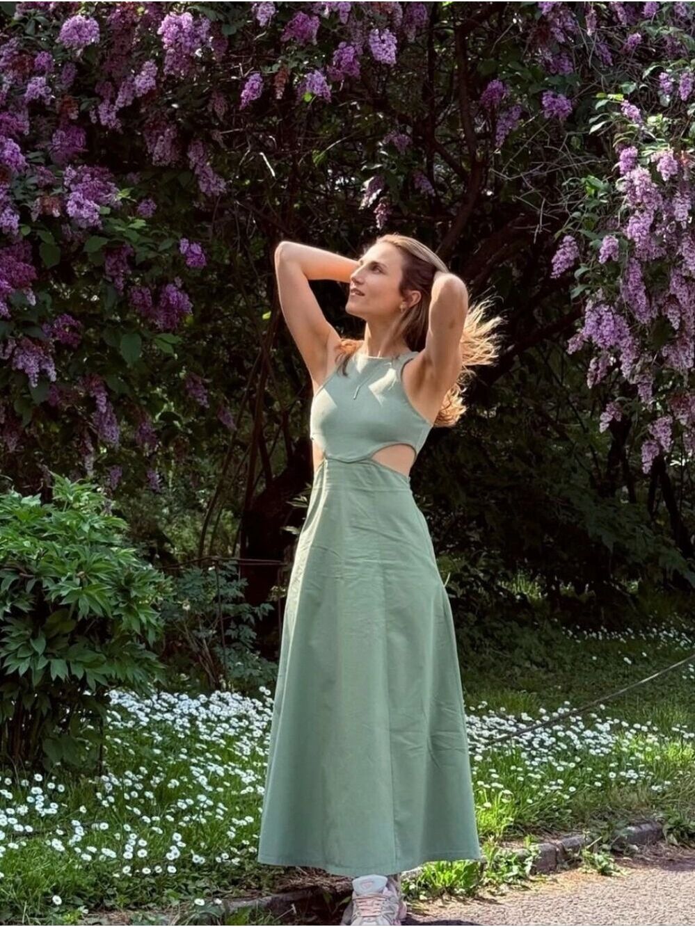Zara Cutout Maxi Dress, Size S